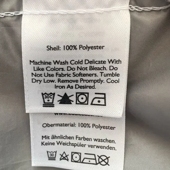 Eddie Bauer White and Gray Windbreaker Jacket - Picture 6 of 7